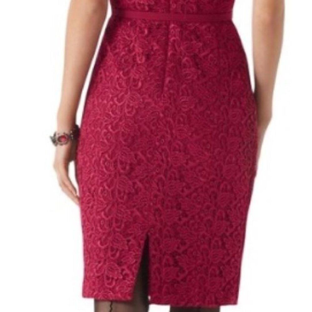 White House Black Market Cardinal Red Lace Dress - Size 6 | eBay White House Black Market Cardinal Red Lace Dress - Size 6 | eBay