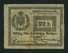 UKRAINE  20 Heller Magistrat Der Stadt Czernowitz Cernauti Chernivtsi Bukowina