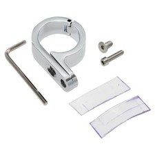 Universal 32mm 1-1/4" Chrome Handlebar Mounts Clamp Fit For Harley Dyna