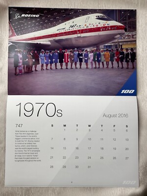 Boeing 2016 Calendar, 
