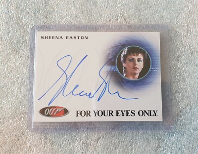 JAMES BOND ARCHIVES AUTOGRAMMKARTE A252 - SHEENA EASTON - TITEL THEMENSONG