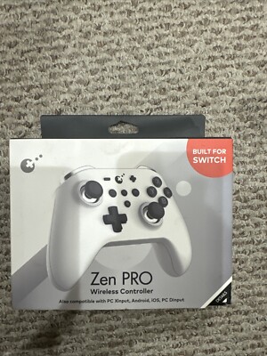 Zen Pro Wireless Controller - White for Nintendo Switch [New ] White, Controll