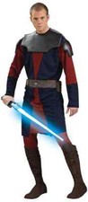 Anakin Skywalker Star Wars Clone Jedi Fancy Dress Halloween Deluxe Adult Costume