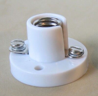 SERVE-A-LITE Candelabra socket Cleat  Base Bakalite  CS-10028U