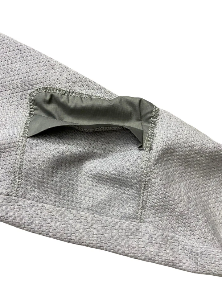 Teva Thermal Henley Shirt Sz S Light Gray Long Sleeve 1/2 Button Sleeve Pocket - Imagem 3 de 4