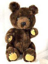 Dakin Dark Brown Jointed Teddy Bear Plush Stuffed Animal Vintage 1981 11  