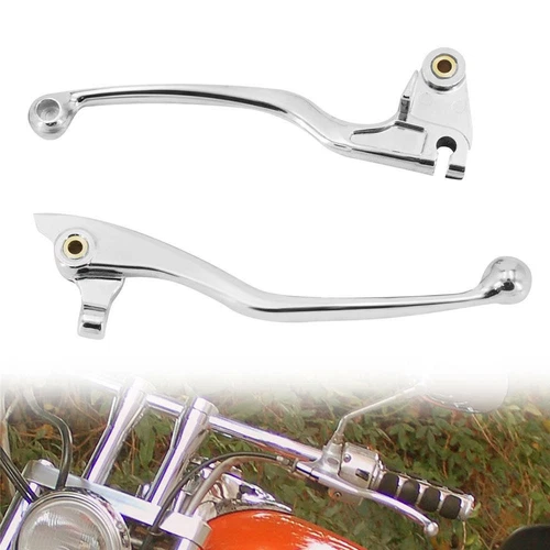 Pair Brake Clutch Lever Chrome for Yamaha Dragstar XVS400 XVS650 1997-2002 SU