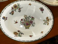 O.P. CO SYRACUSE CHINA 7”x9” ROSLYN  16" OVAL SERVING BOWL