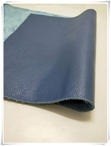 Genuine Cowhide Leather Hide Real Leather DIY Craft Handmade Material Dark Blue - Picture 9 of 13