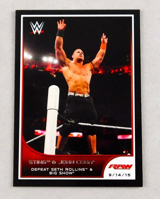 John Cena WWE Wrestling Trading Card Topps RAW Smackdown Superstar 85