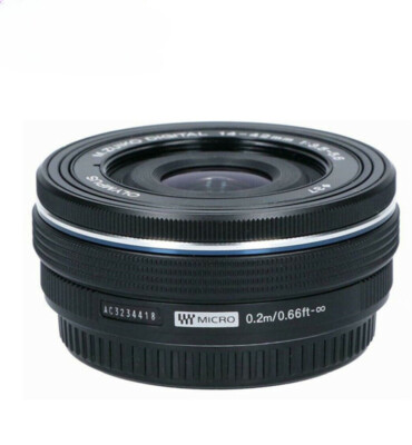 M.Zuiko 14-42mm f/3.5-5.6 EZ Black Lens for Panasonic Olympus