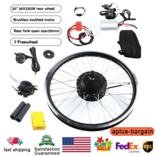 36V 20" Electric Bicycle Rear Wheel E Bike Motor Conversion Kit Cycling Hub 250W