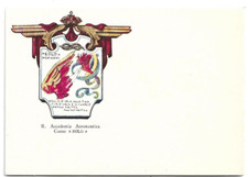 CARTOLINA MILITARE ,REGIA ACCADEMIA AEREONAUTICA - CORSO "EOLO"  1927
