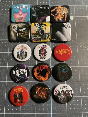 The Struts - Button Set Pins & Baseball Cap   Luke Spiller