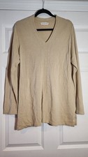 White Stag Soft Beige Sweater No Size Approx 12in P2P 30in Length