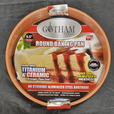 Gotham Steel Pro Nonstick Steel 9.5'' Cake Pan Brand New 