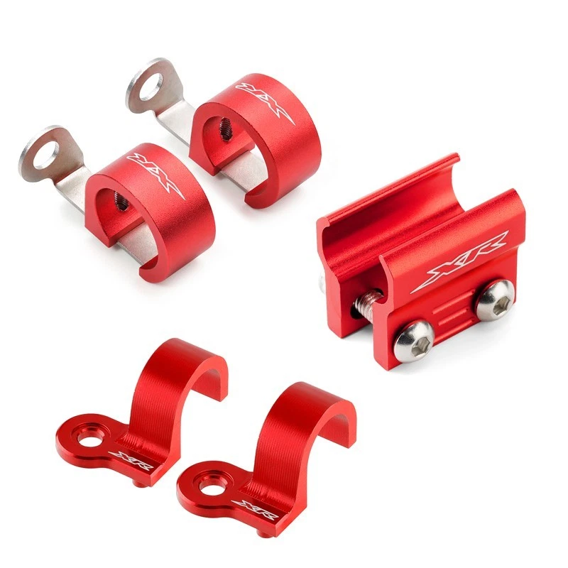 Abrazaderas de manguera de freno delanteras/traseras guía de línea para Honda XR650L XR600R XR400R XR250R/L Foto 4 de 4