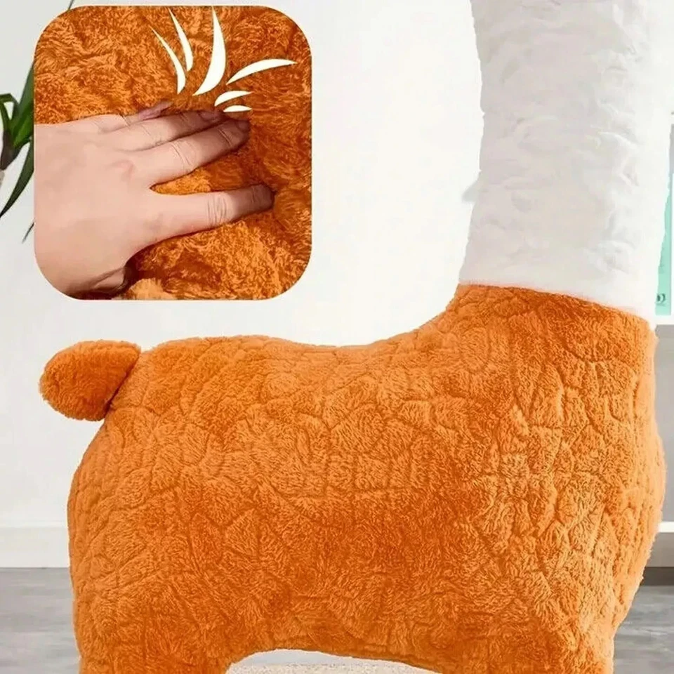 Reposapiés de animales Sofá Taburete Reposapiés de alpaca Taburete cambiador de zapatos de animales Foto 2 de 4