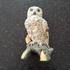 Beautiful Vintage Ceramic  Snowy Owl Figuerine