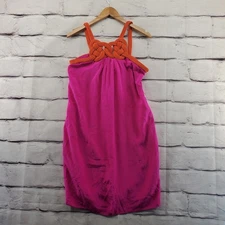 GRETCHEN SCOTT DESIGNS A-Line Dress Womens Small Mini Zip Silk Retro Style