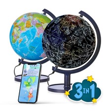Interactive 10" Globe for Children with Stand DIY - App-Compatible, 400 Won...
