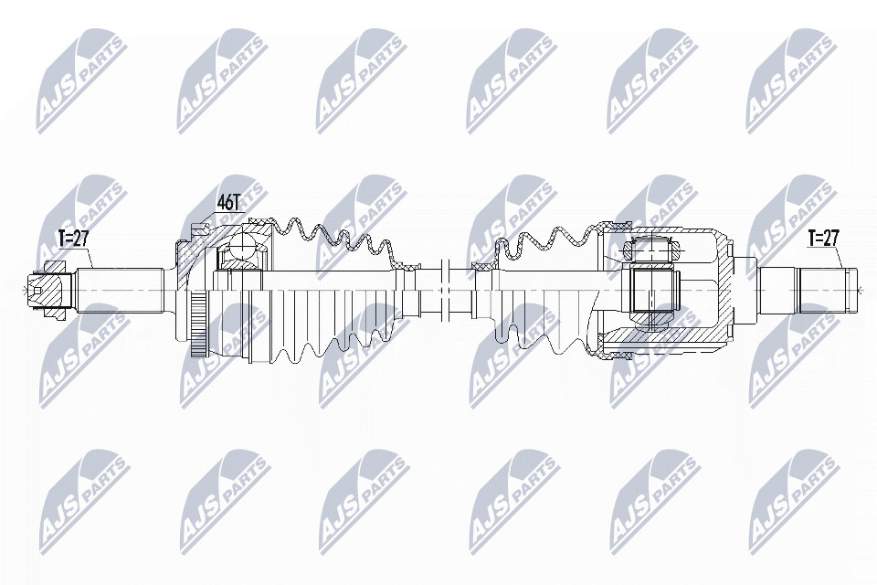 N.T.Y. NPW-KA-366.NTY Drive Shaft for HYUNDAI,KIA