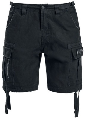 Black Premium by EMP Damen schwarze Cargo-Shorts