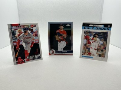 Marcelo Mayer RC Lot (3)   Topps Chrome + Future Stars + Bulk Order Red Sox