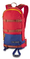BRAND NEW Dakine 96 Heli Pack 16L Color: Molten Lava Snowboard Backpack Red Blue