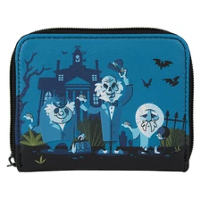 Haunted Mansion Exclusive Hitchhiking Ghosts Zip Around Wallet