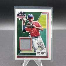 2022 Panini USA Baseball Stars & Stripes Jersey Rashad Hayes Rookie