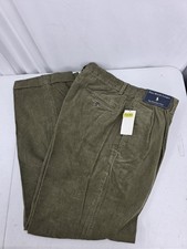 NWT Vintage Polo Ralph Lauren Hammond Pants Corduroy Pleated Olive Men's 33x30