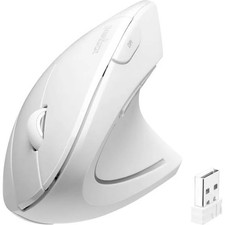 Perixx 11937 PERIMICE-713 NW Ergonomic Wireless Radio Mouse White 6 Tast