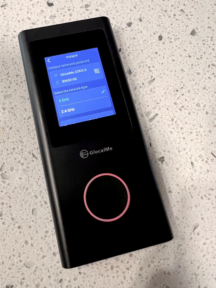 GlocalMe Numen Air 5G Punto de acceso móvil Global Roaming-Libre WiFi portátil GLMU21A01 Foto 2 de 4