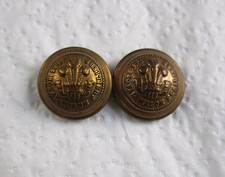 2x British Army:"ROYAL WELCH FUSILIERS BRASS BUTTONS" (Small, 18mm, WW2 Period)