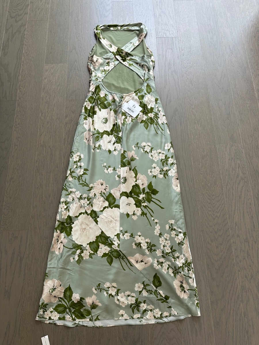 tarragon green dress Draped Green Gingham Dress– Teuta Matoshi main image 1