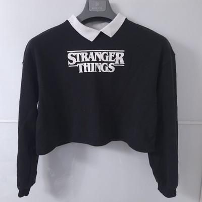 Stranger Things Mädchen Large 10-12 Medium Langarm Poloshirt Eleven 11 24/15