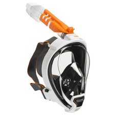 OCEAN REEF Aria QR Full Face Snorkeling Mask w/ Camera Holder, White OR01902