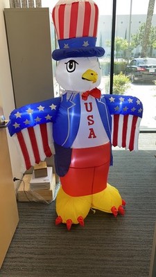 6ft High Patriotic Independence Day 4th of July Inflatable Eagle 2004