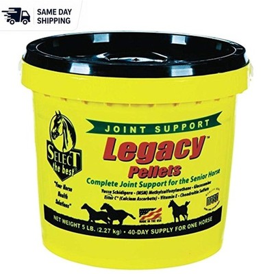 5 lb Legacy Pellets for Senior Horse Joint Health - Vegetable Flavor, Easy Feed