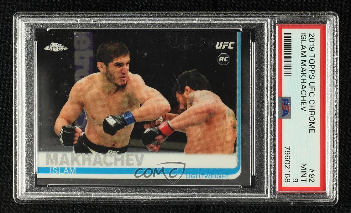 2019 Topps Chrome UFC Islam Makhachev #92 PSA 9 MINT 1wv