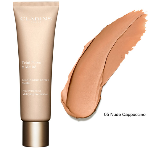 Clarins Pore Perfecting Mattifying Foundation 05 NUDE CAPPUCCINO 30ML 1 FL OZ