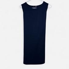 PrettyGarden Navy Sleeveless Tie Back Dress Size L Classic Workwear