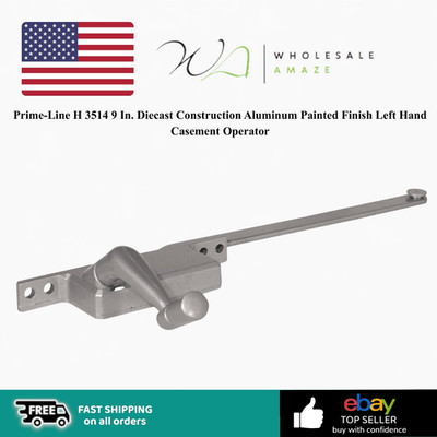 Prime-Line H 3514 9 In. Diecast Construction Aluminum Painted Finish-Single
