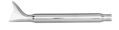 Paughco [DS716B2F] 1 3/4in Up-Sweep Drag Pipes Fishtail - Chrome