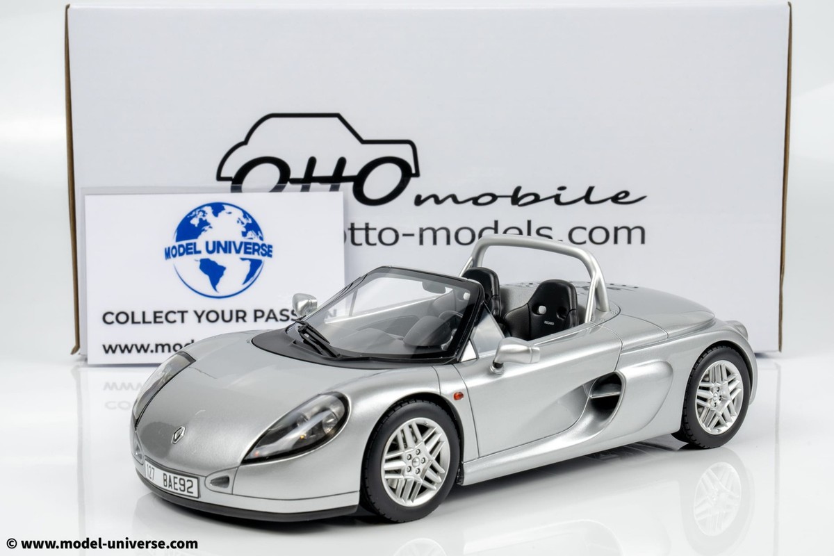 OTTO 1/18 ルノー スパイダー 1999 (シルバー) Otto Mobile - 1:18 Renault Spider Titan Grey 1999 - Limited