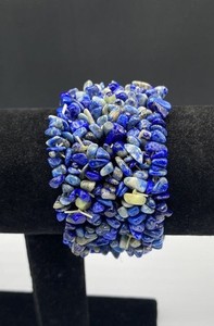 Chip Lapis Lazuli Stretch Bracelet 80.0g