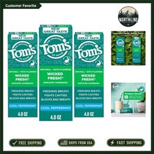 Tom's of Maine Wicked Fresh 3 Pack 4oz Fluoride Toothpaste - Cavity Protection