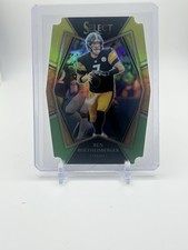 2021 Panini Select - Premier Level Ben Roethlisberger #129 Green & Yellow Prizm