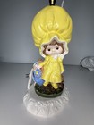 Vintage 1970s Ceramic Table Lamp Holly Hobby Girl With Yellow Dress And Basket — photo 1